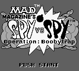 Spy vs Spy - Operation Boobytrap (Europe) Title Screen